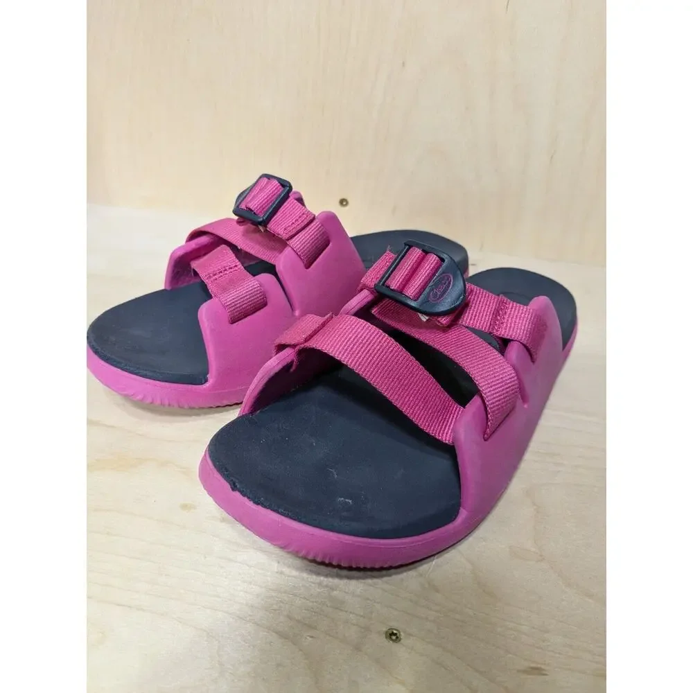 Chaco Chillos Kids Youth Girls Size 6 Sandals Slides Pink Performance Buckle